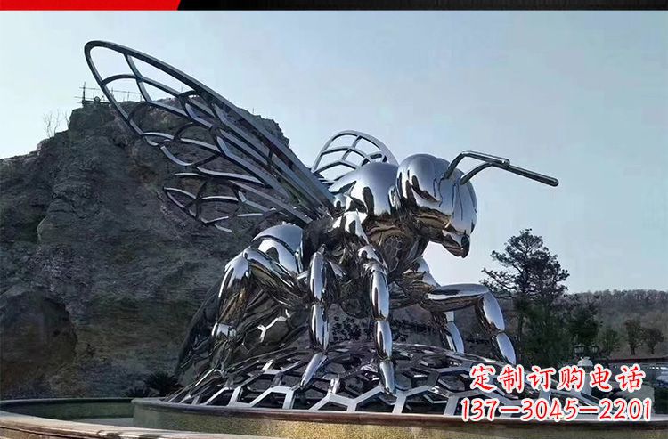 安阳公园不锈钢大型蚂蚁雕塑
