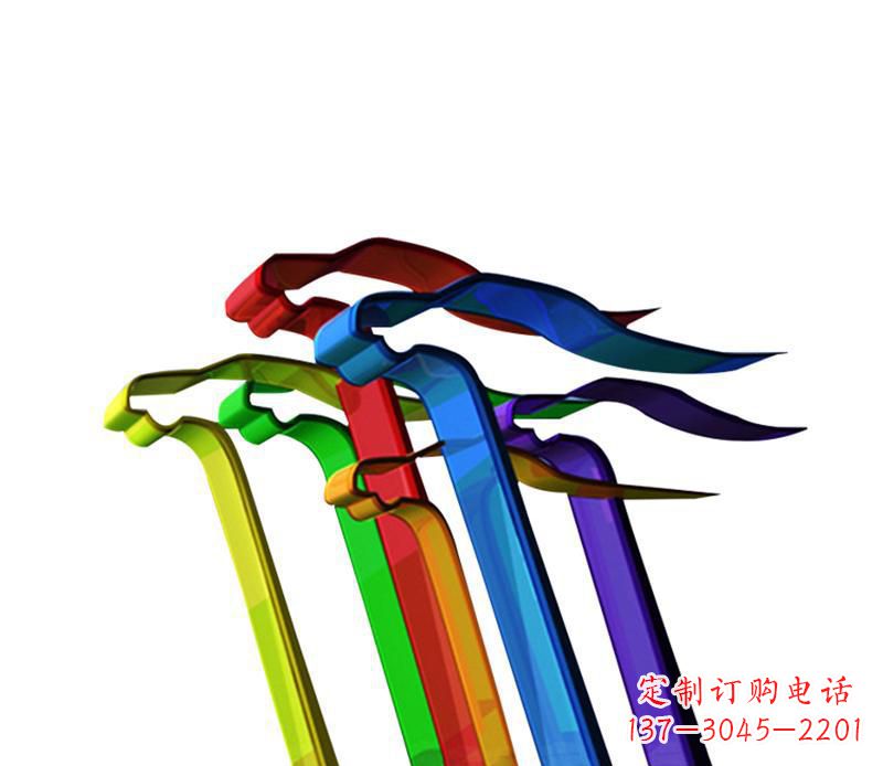 安阳公园不锈钢飞翔飘带景观雕塑