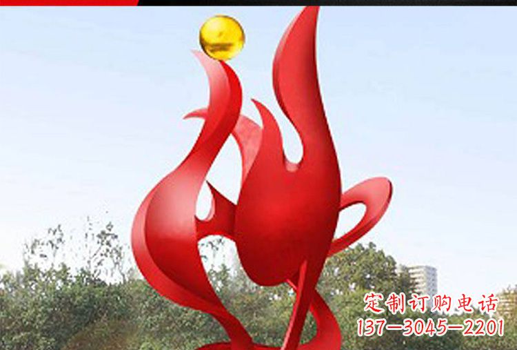 安阳公园不锈钢凤凰景观雕塑