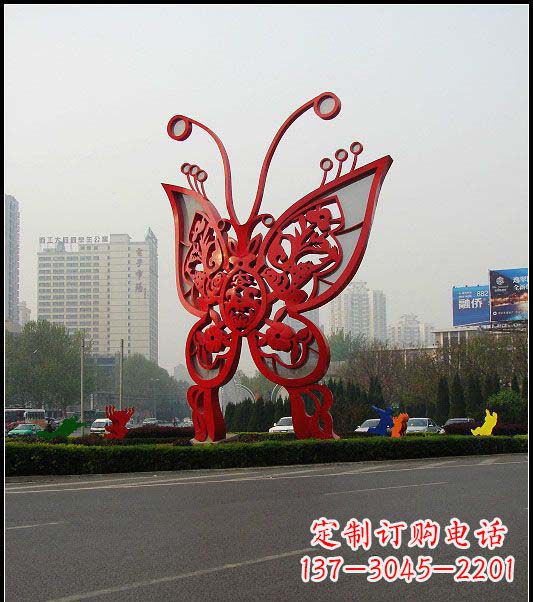 安阳大型不锈钢蝴蝶雕塑
