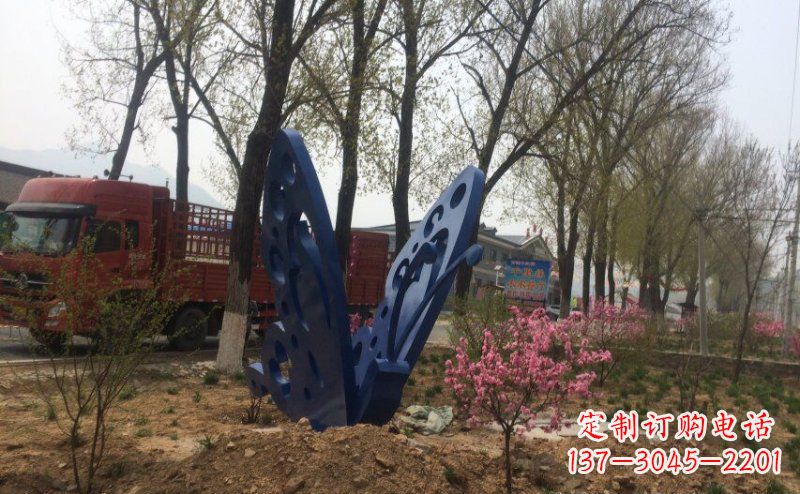 安阳公园不锈钢蝴蝶景观雕塑