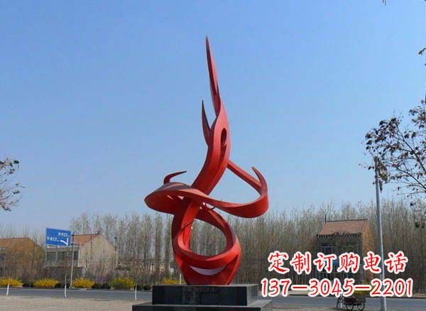 安阳公园不锈钢火苗景观雕塑