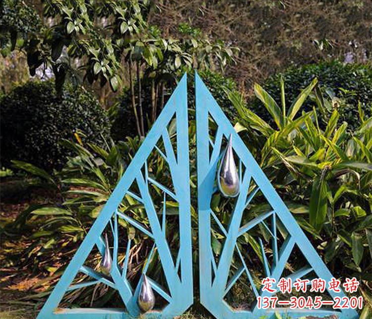 安阳公园不锈钢树枝景观雕塑