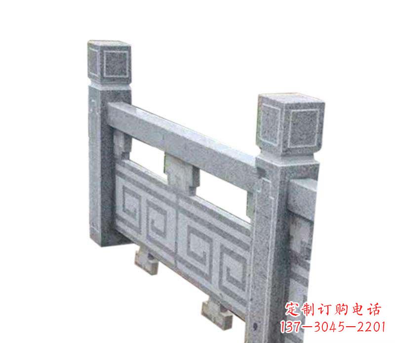 安阳公园大理石护城河栏板石雕