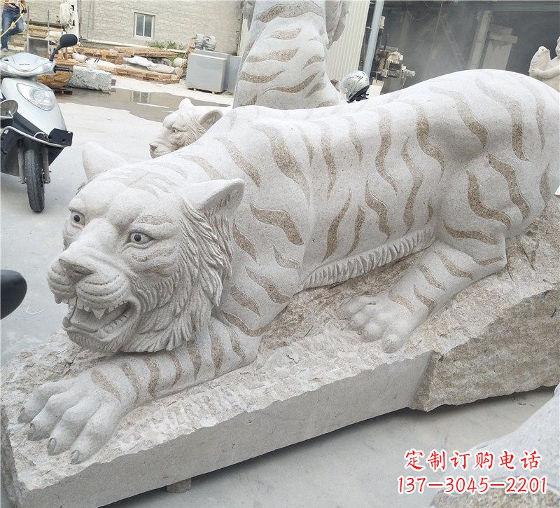 安阳公园动物老虎石雕