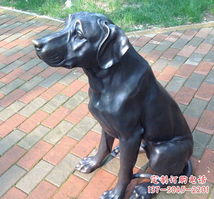 安阳公园动物铜雕狗
