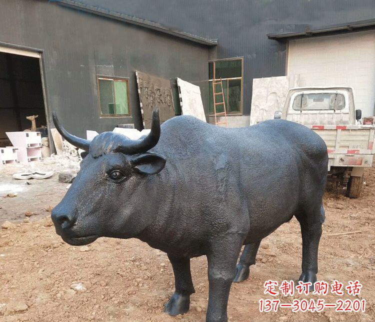 安阳公园动物铜雕牛