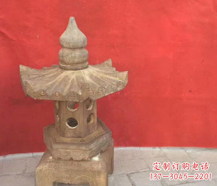 安阳公园仿古石灯石雕