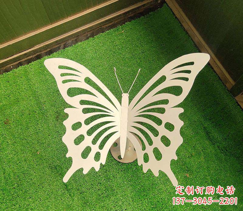 安阳公园仿真蝴蝶不锈钢雕塑