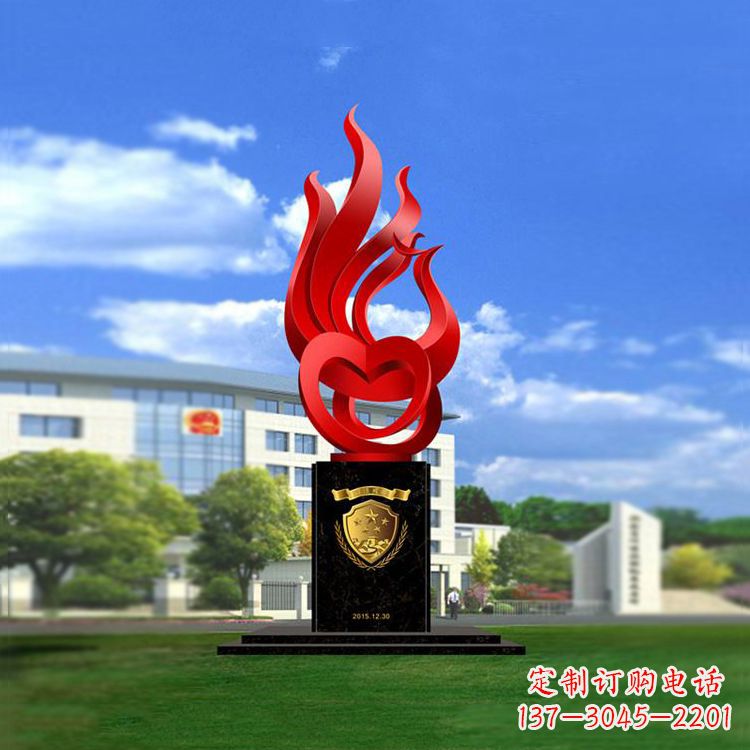 安阳公园凤凰雕塑不锈钢景观雕塑