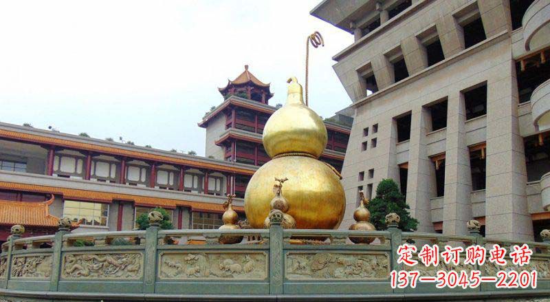 安阳公园葫芦景观铜雕