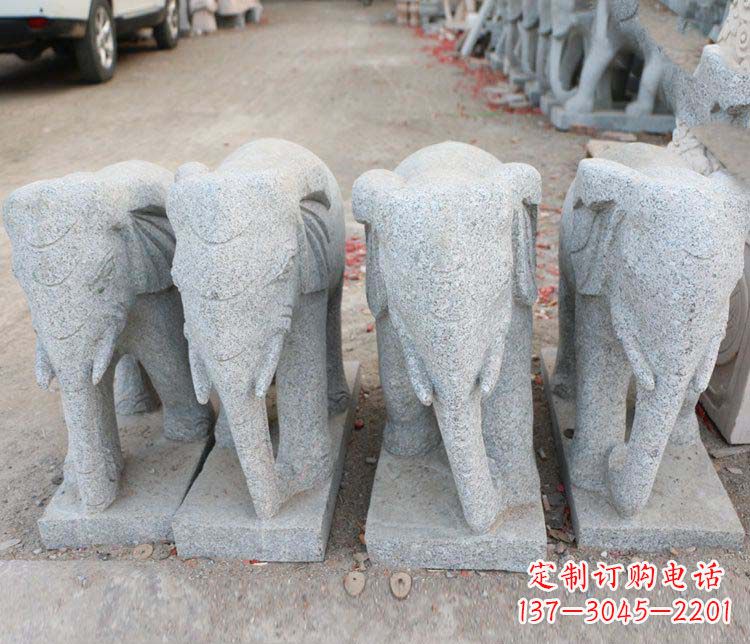 安阳优雅流畅的大象雕塑