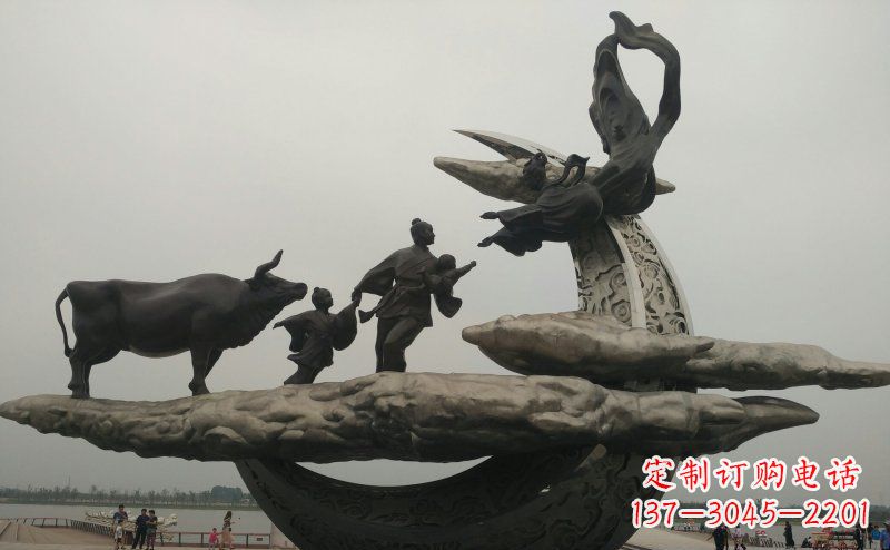 安阳非凡爱恋不锈钢牛郎织女雕塑