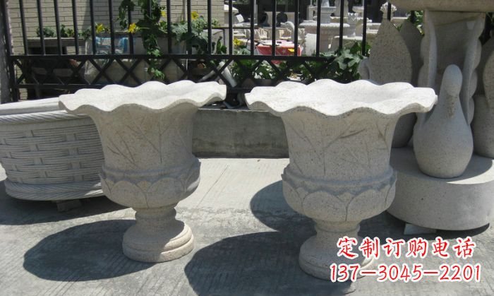安阳大理石花盆雕塑