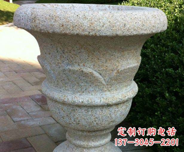 安阳大理石花盆石雕,为您的景观添色彩