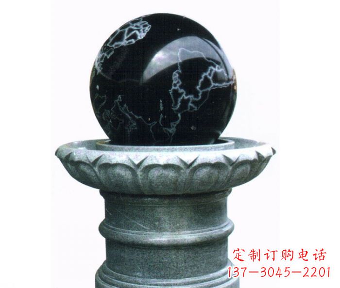 安阳风水球喷泉石雕——营造悠然自在的公园氛围