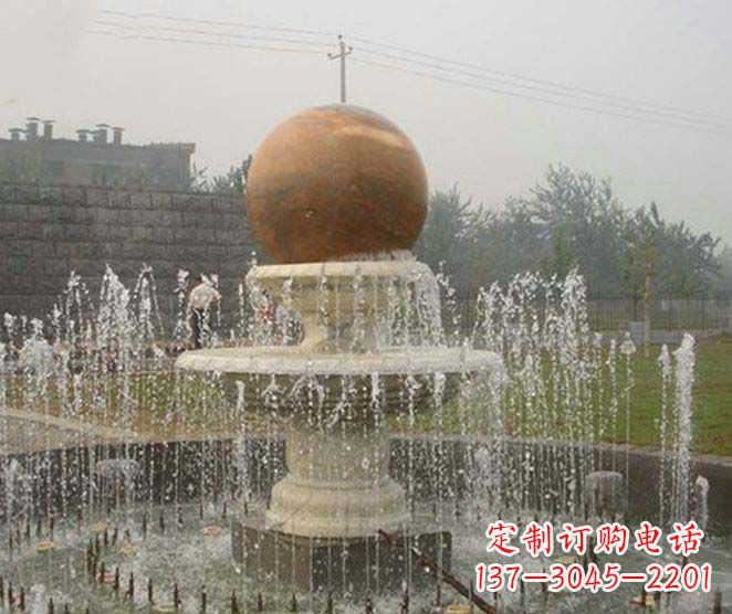 安阳艺术品级风水球喷泉石雕