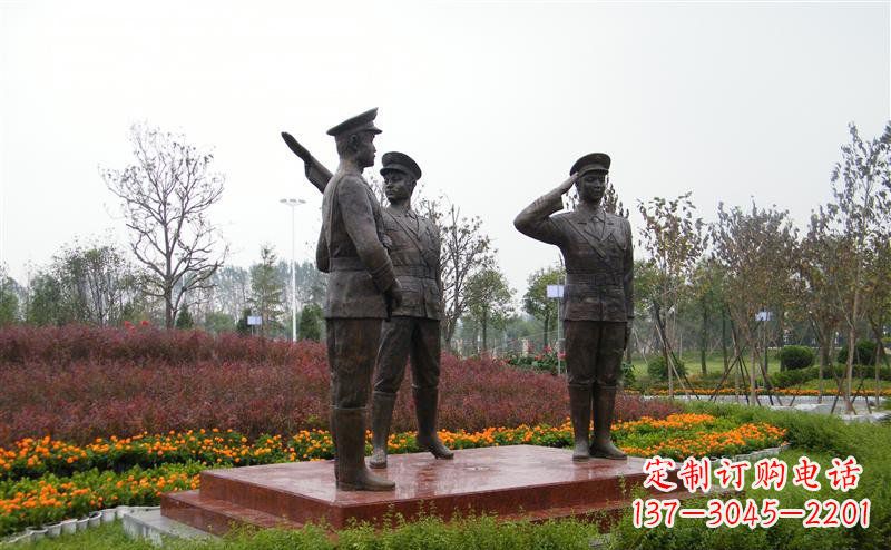 安阳金属警察雕塑——荣耀守护社会治安!