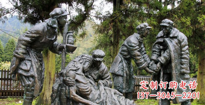 安阳红军铜雕,宣扬时代之精神