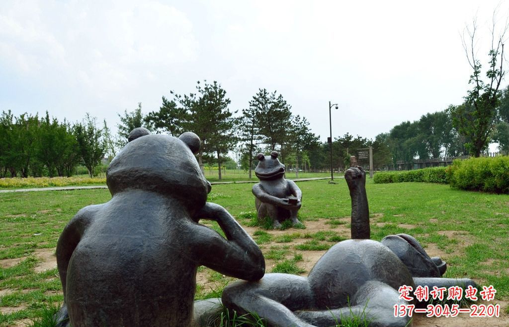 安阳中领雕塑 | 艺术级青蛙铜雕