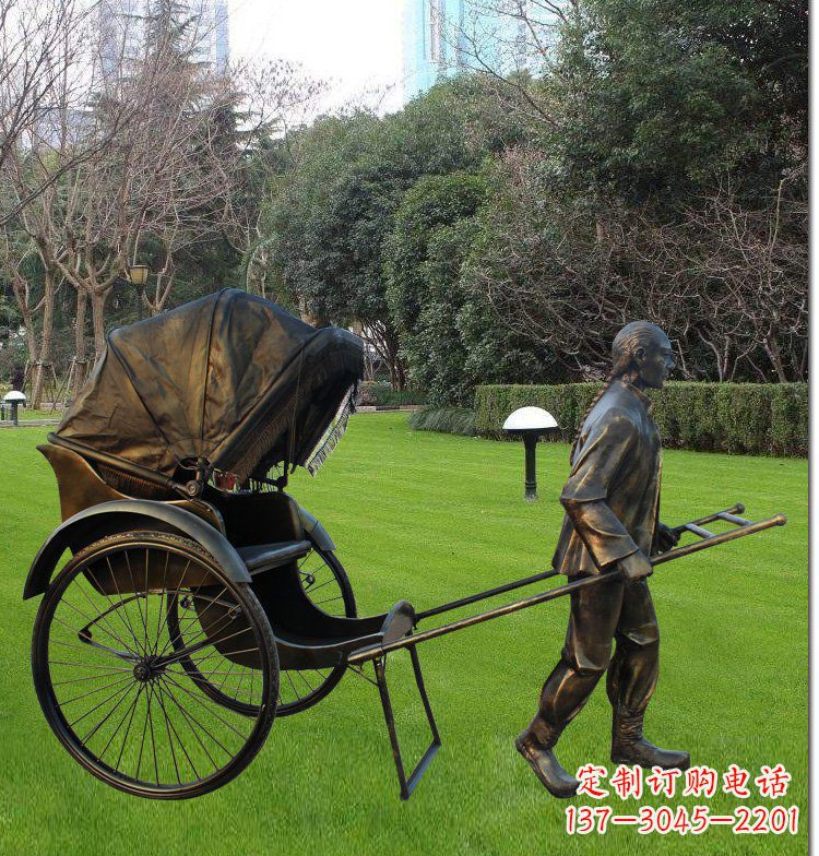 安阳艺术纪念·传统文化·黄包车雕塑