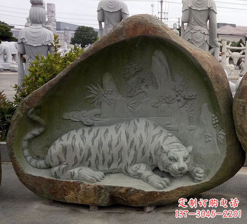 安阳营造自然璀璨，浓厚动物气息的老虎雕塑