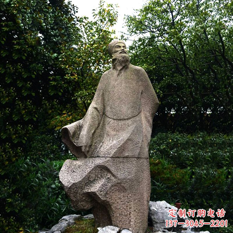 安阳精美苏东坡砂岩雕塑