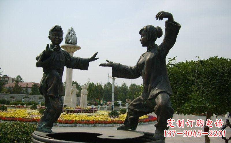 安阳艺术精灵传统太极拳铜雕