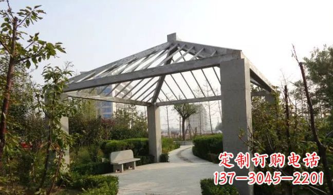 安阳精美不锈钢凉亭雕塑