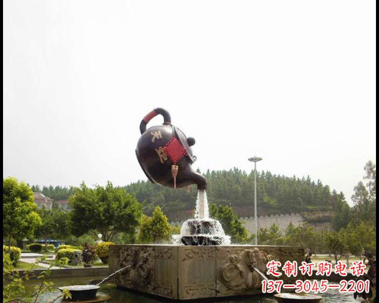 安阳传统工艺茶壶铜雕