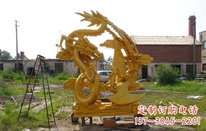 安阳产品名称“象征吉祥,唤醒美好——中领雕塑铜雕龙凤呈祥”