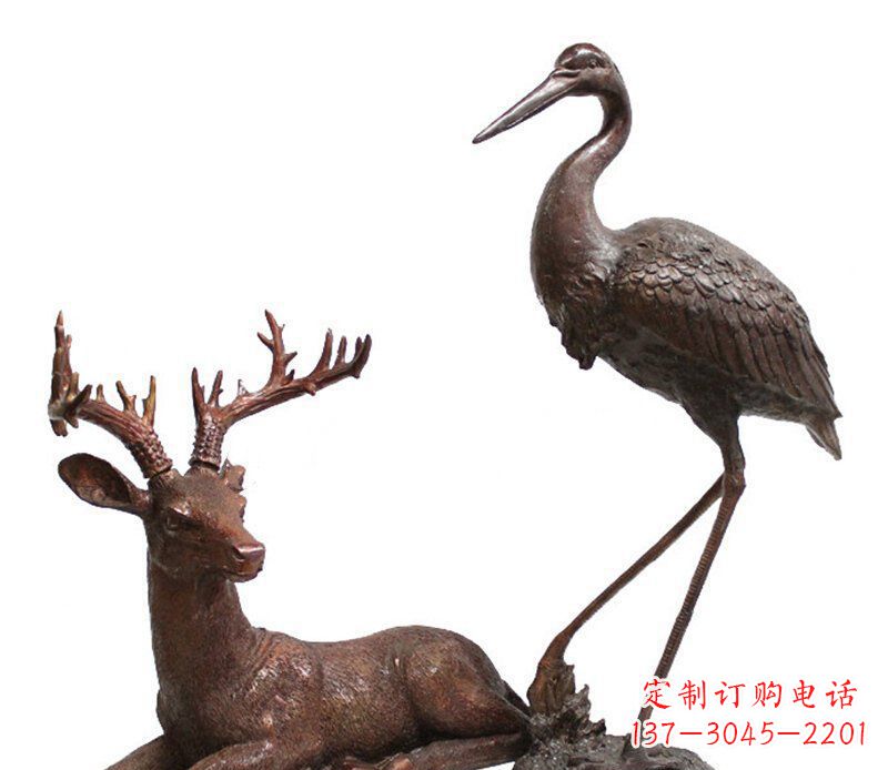 安阳中领雕塑仙鹤铜雕艺术品
