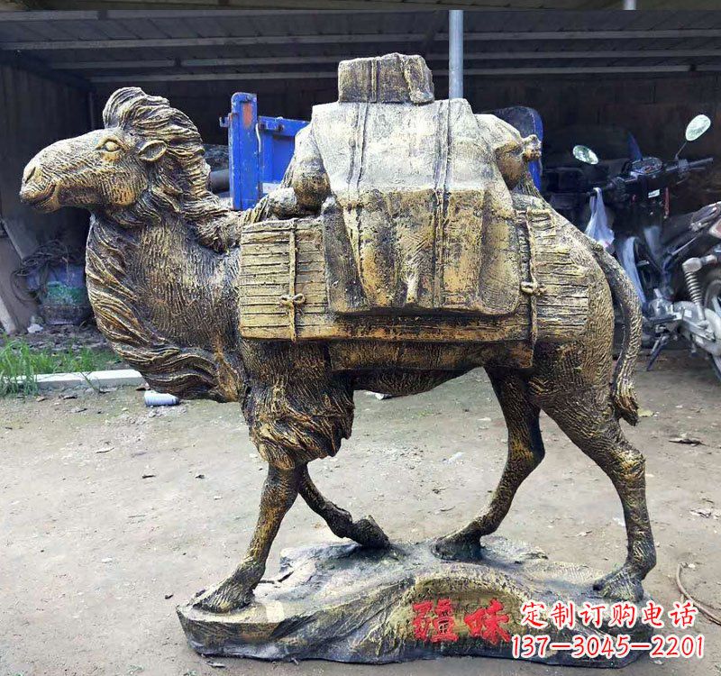 安阳新颖华丽的骆驼铜雕定制