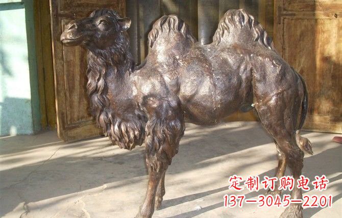 安阳静谧与动感并存,宁州中领雕塑定制骆驼铜雕