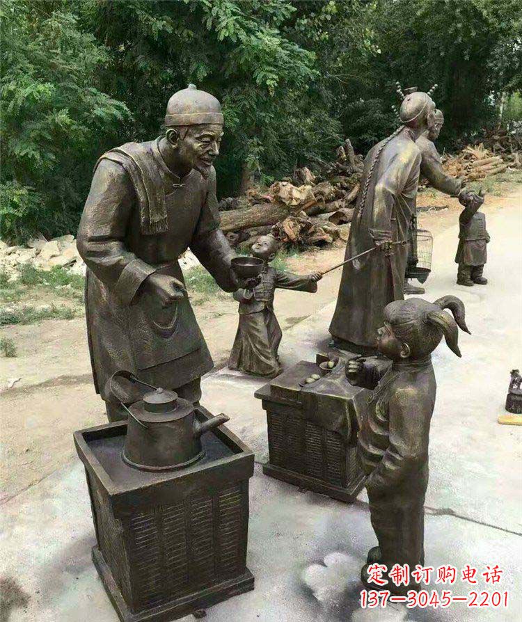 安阳精美可爱的小女孩铜雕