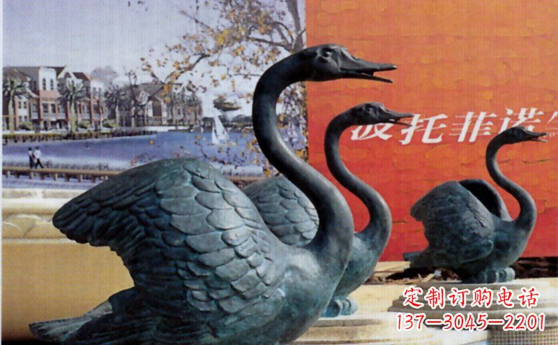 安阳优质青铜天鹅雕塑