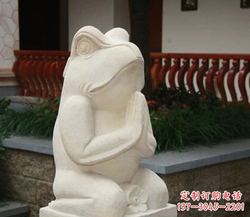 安阳中领雕塑精美绝伦的青蛙石雕