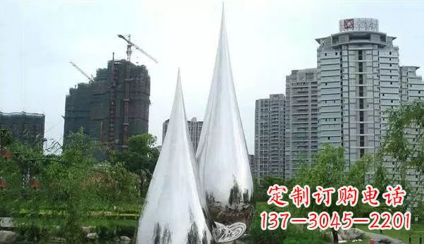 安阳不锈钢水滴雕塑