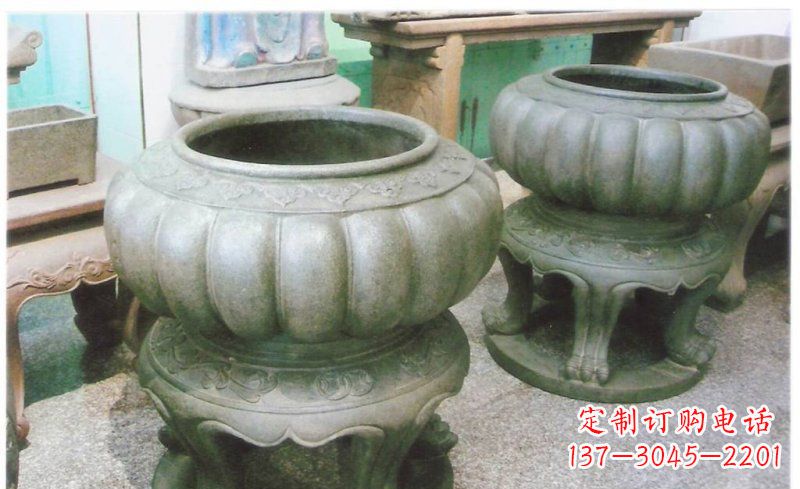 安阳铜质公园水缸雕塑