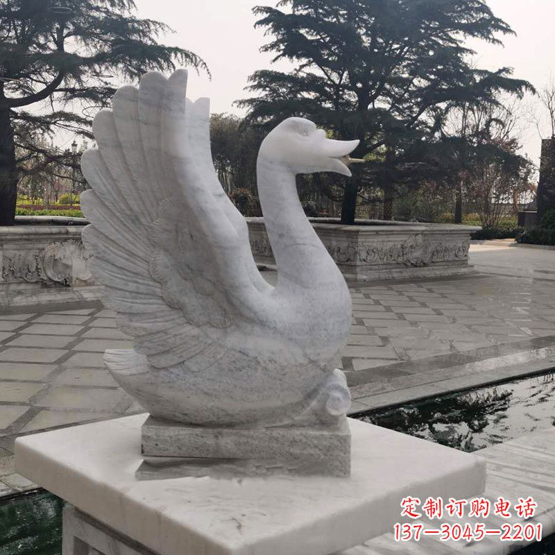 安阳精致的天鹅石雕塑