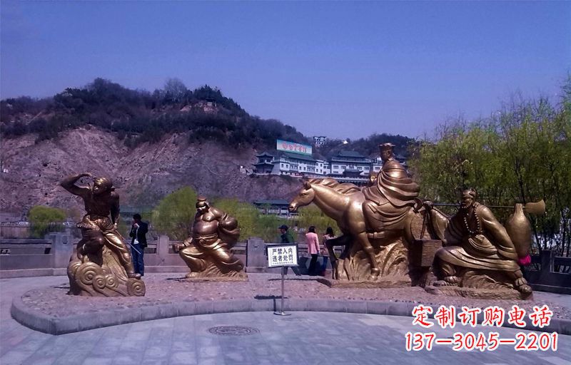 安阳精美铜雕唐僧师徒小品