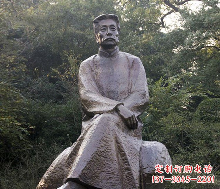 安阳高贵雄伟,全球首创,鲁迅人物铜雕塑