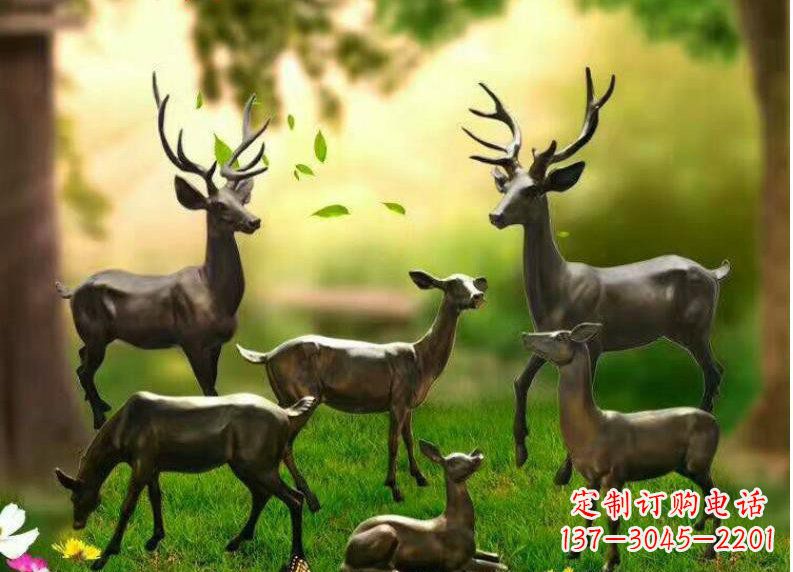 安阳公园动物铜雕塑