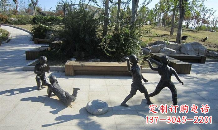 安阳精美铜制儿童雕塑