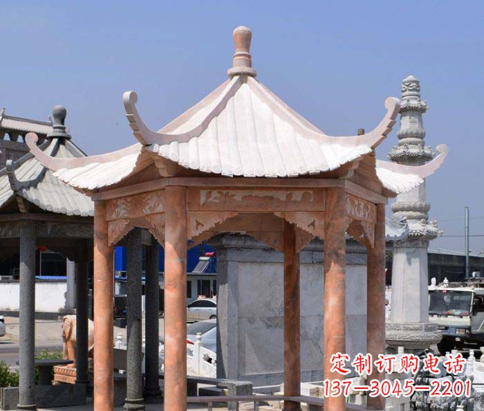 安阳中领雕塑设计凉亭雕塑,清新简约添美感
