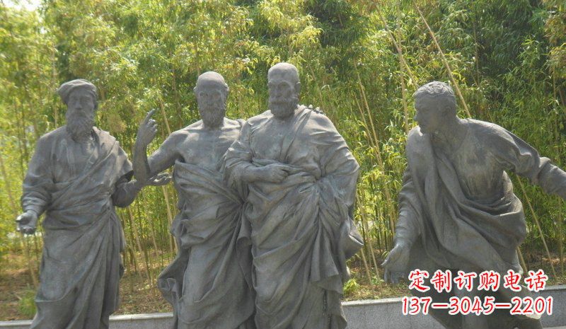 安阳传承经典,深情呈现——铜雕西方名人人物雕塑