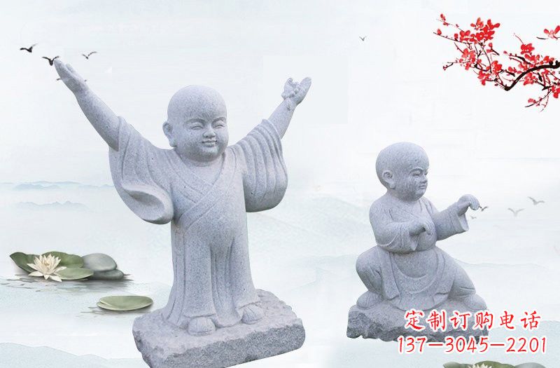 安阳中领雕塑精美的和尚石雕