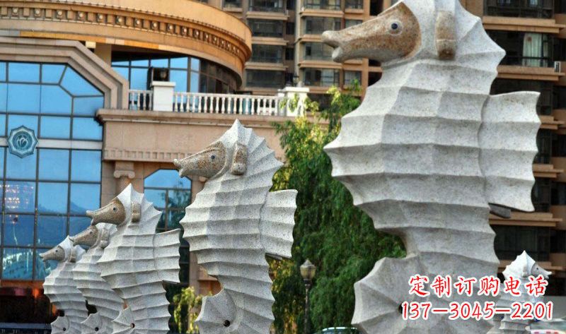 安阳艺术级小区喷水马雕塑