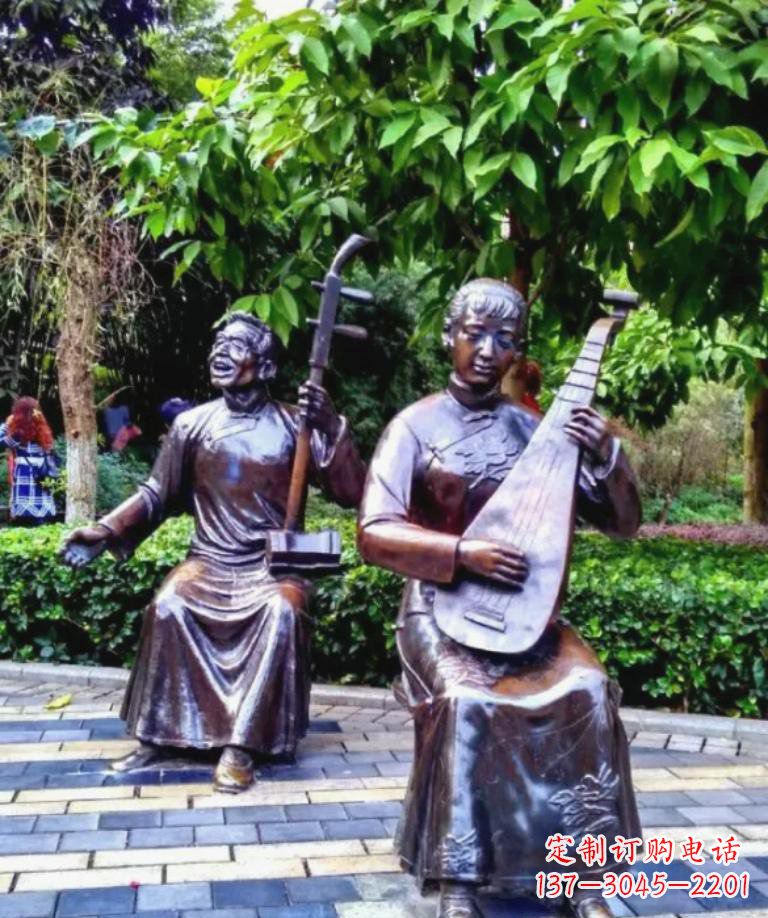 安阳以音乐为灵感原点的二胡铜雕