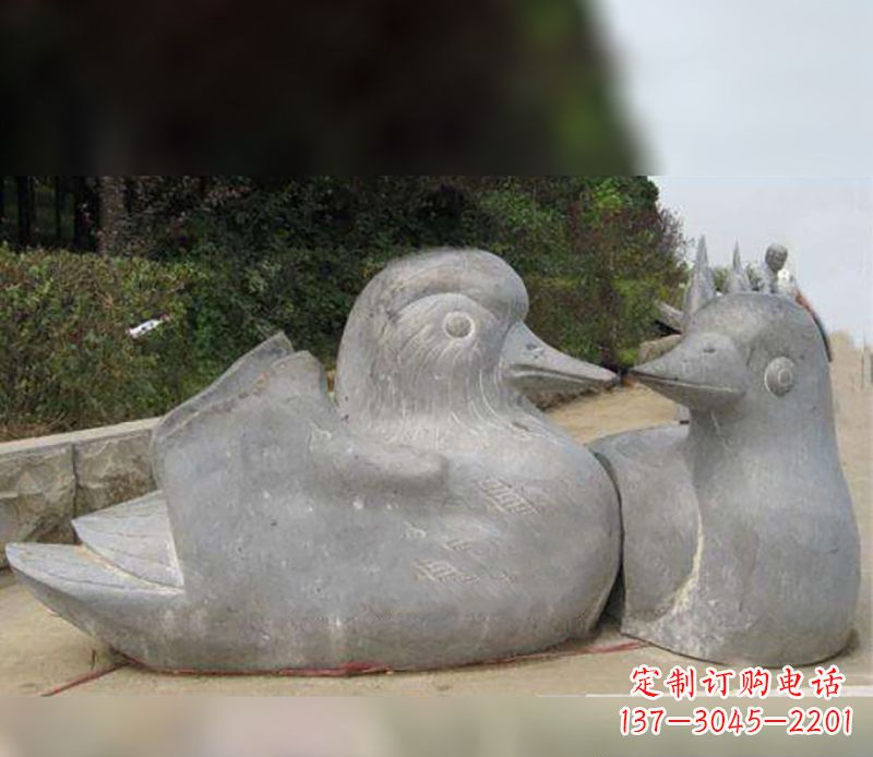 安阳中领雕塑传统鸳鸯石雕